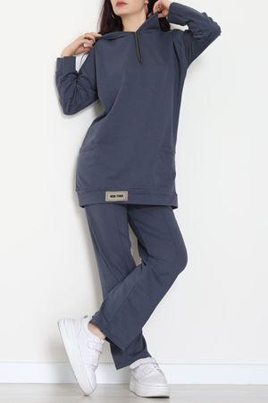 İki İplik Eşofman Takımı Füme - 52112.2032.