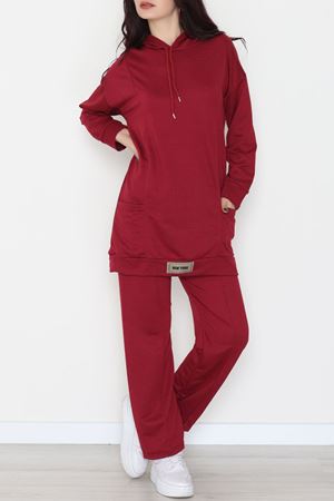 İki İplik Eşofman Takımı Bordo - 52112.2032.