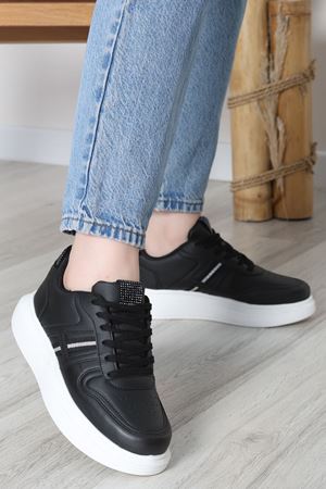 Kalın Taban Günlük Ayakkabı Siyahbeyaz - 31758.264.