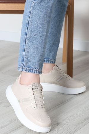 Kalın Taban Günlük Ayakkabı Bej - 31758.264.