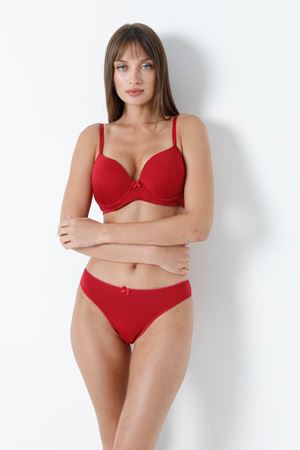 Sütyen Takım Delikli Dolgulu Vişne - 2540.1783.