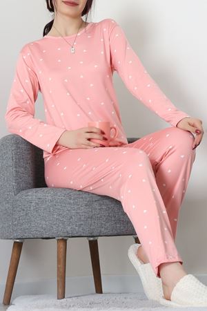 Sandy Alt Üst Aynı Pijama Takımı Somon - 52166.1048.