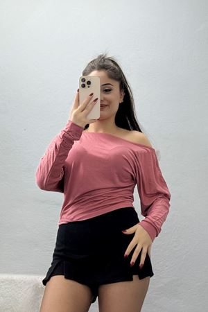 Kayık Yaka Viskon Body Gülkurusu - 42777.599.