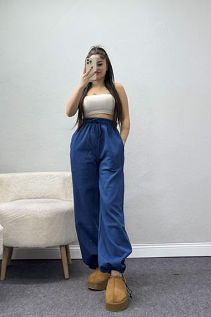 3 İplik Şardonlu Paça Stoperli Eşofman Altı İndigo - 52069.2113.