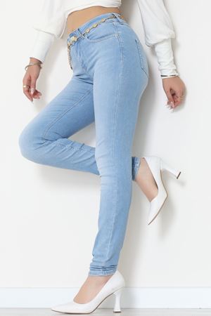 Dar Paça Kot Pantolon Buzmavi - 19724.1904.