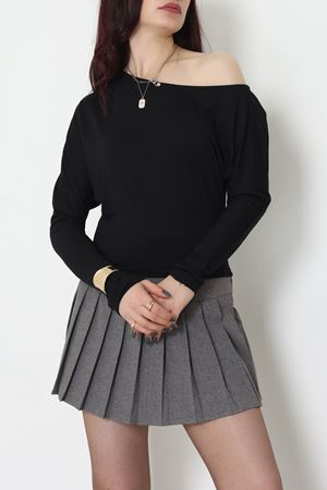 Kayık Yaka Viskon Body Siyah - 42777.599.