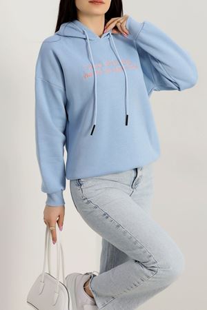 3 İplik Kapşonlu Nakışlı Sweat Bebemavipembe - 42231.1878.