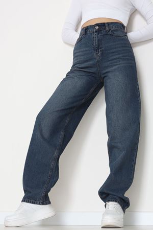 Tokalı Baggy Kot Pantolon Mavitint1 - 31558.2088.