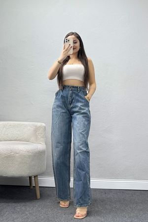 Baggy Kot Pantolon Açıkmavi - 31586.1566.