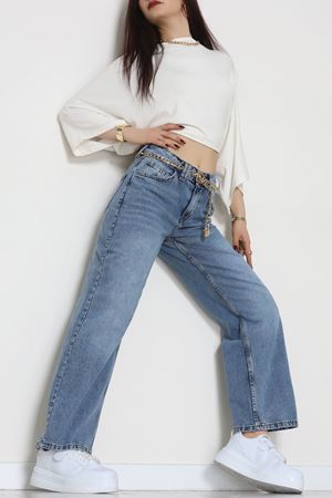 Palazzo Kot Pantolon Açıkmavi - 31830.1904.