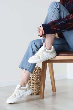 Spor Günlük Ayakkabı Beyazkrem - 31825.264.