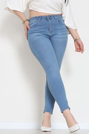 Büyük Beden Kot Pantolon Açıkmavi - 31827.2121.