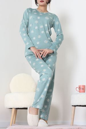 Sandy Alt Üst Aynı Pijama Takımı Mint - 52166.1048.