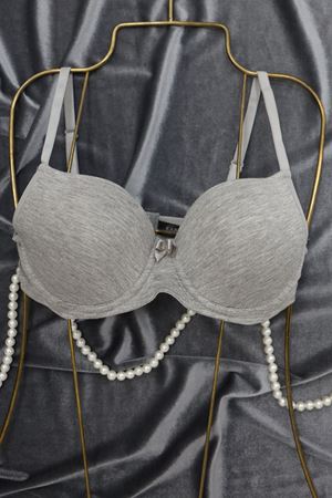 B Filamlı Dolgusuz Sütyen Gri - 2528.1783.