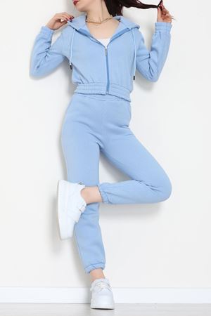 3 İplik Crop Eşofman Takımı Bebemavi - 50913.1878.