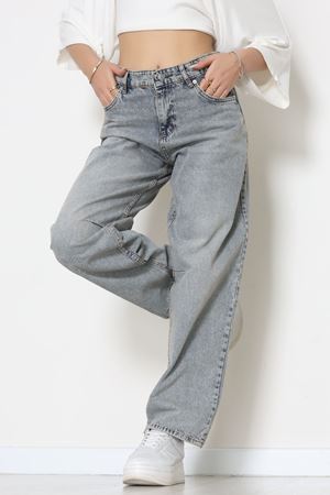 Arkası Tokalı Baggy Kot Pantolon Tintkahve - 31712.2059.