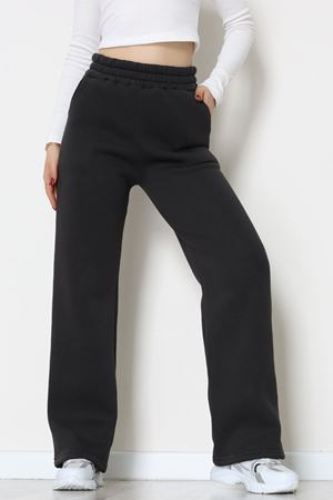 Üç İplik Palazzo Eşofman Altı Koyufüme - 20970.1878.