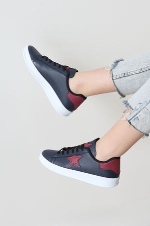 Yıldızlı Spor Ayakkabı Lacivertbordo - 31295.264.