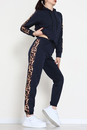 Leopar Garnili Eşofman Takım Lacivert - 20112.1857.