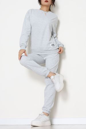 Armalı Eşofman Takımı Gri - 20087.1857.