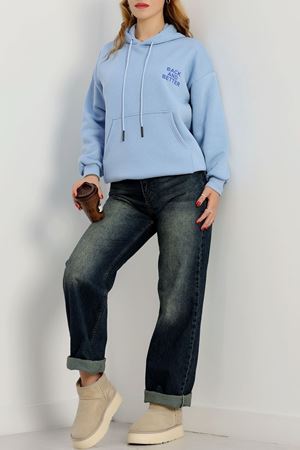 3 İplik Kanguru Cepli Kapşonlu Sweat Bebemavisaks - 42257.1878.