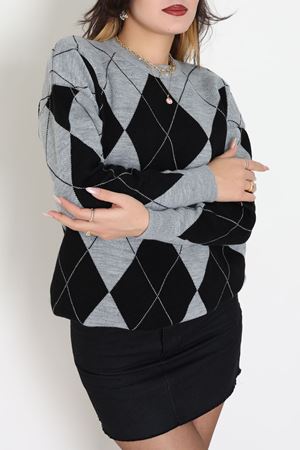 Etnik Desen Triko Grisiyah - 3027.1577.