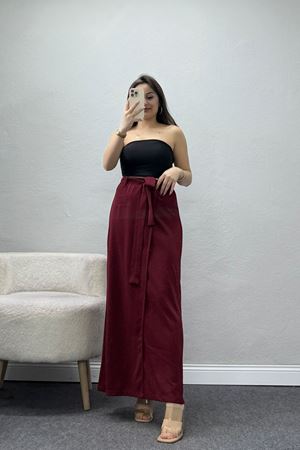 Ottoman Kuşaklı Etek Bordo - 60623.2126.