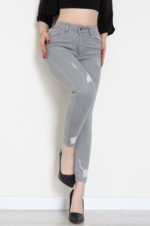 Dar Paça Kot Pantolon Gri - 42902.2128.