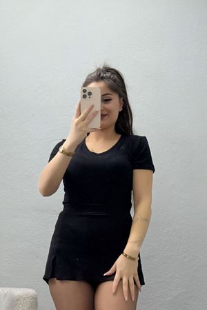 Viskon V Yaka Çıtçıtlı Body Siyah - 3300.2127.