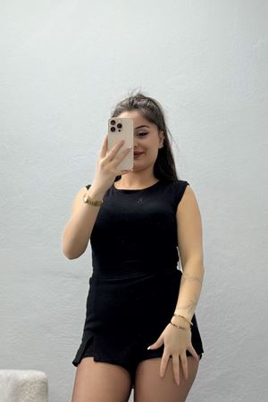 Viskon Kalın Askılı Atlet Siyah - 6600.2127.