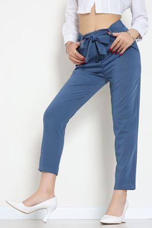 Ottoman Kuşaklı Pantolon İndigo - 1824.2126.