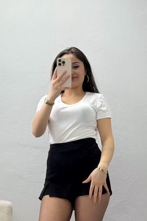 Viskon V Yaka Çıtçıtlı Body Beyaz - 3300.2127.