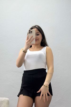 Viskon Kalın Askılı Atlet Beyaz - 6400.2127.