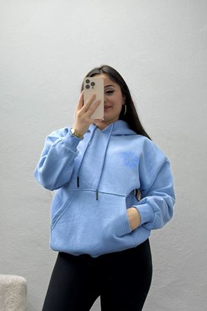 3 İplik Kanguru Cepli Kapşonlu Sweat Bebemavisaks - 42247.1878.