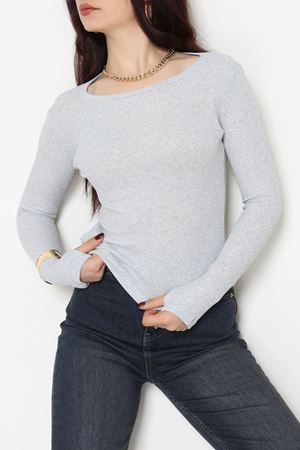 Kaşkorse Parmak Geçmeli Body Gri - 55031.1567.