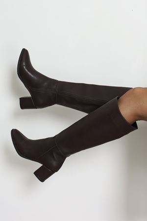 6 Cm Topuklu Çizme Kahvederi - 32664.264.