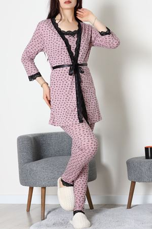 3'Lü Pijama Seti Gülkurusu - 52170.2123.