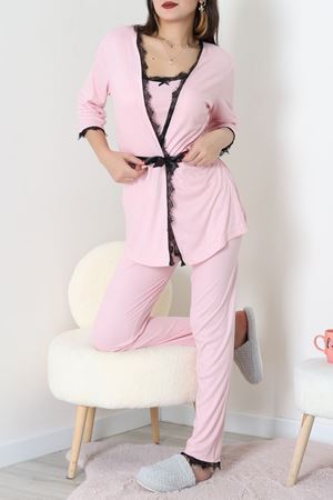 3'Lü Pijama Seti Pudra - 52170.2123.