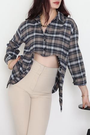 Ekose Gömlek Vizon - 4139.1247.