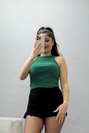 Bisiklet Yaka Kaşkorse Atlet Yeşil - 21172.200.