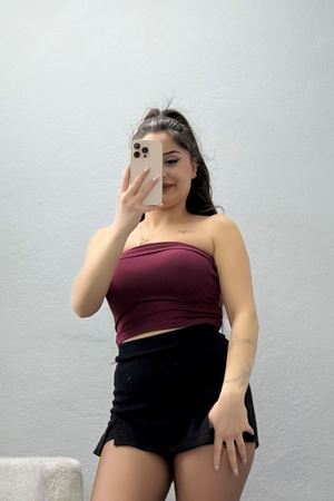 Likralı Straplez Ribana Atlet Bordo - 21922.200.