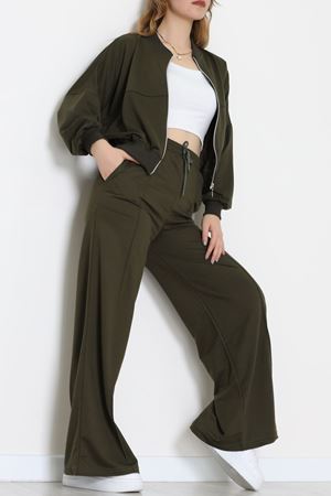 2 İplik Eşofman Takımı Haki - 55022.1857.