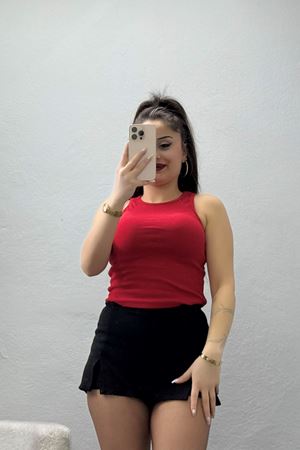 Bisiklet Yaka Kaşkorse Atlet Kırmızı - 21172.200.