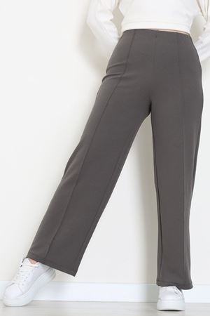 Zra Krep Lastikli Çımalı Pantolon Antrasit - 51251.1837.