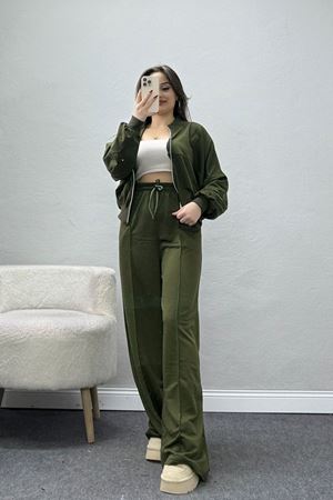 2 İplik Eşofman Takımı Haki - 55022.1857.