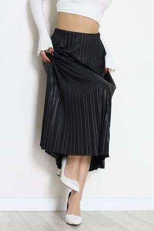 Pileli Etek Siyah - 52207.1005.