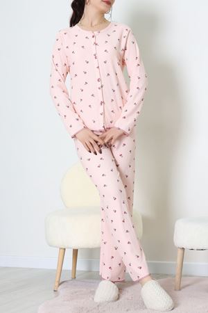 Bürümcük Pijama Takımı Pudra - 123.1287.