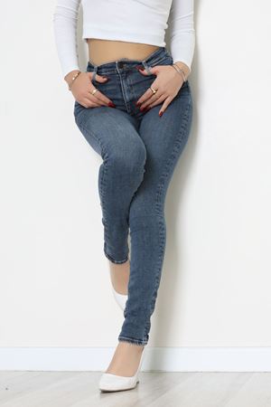 Dar Paça Kot Pantolon Çelikmavi - 31896.1904.