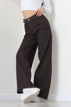 Cepsiz Pensli Palazzo Kot Pantolon Kahve - 31601.1184.