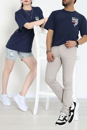 Kompakt Penye Unisex Tişört Lacigri - 55064.1872.